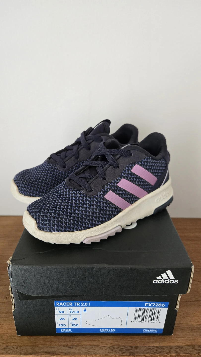 Adidas Girls Running Shoes (Size 9)