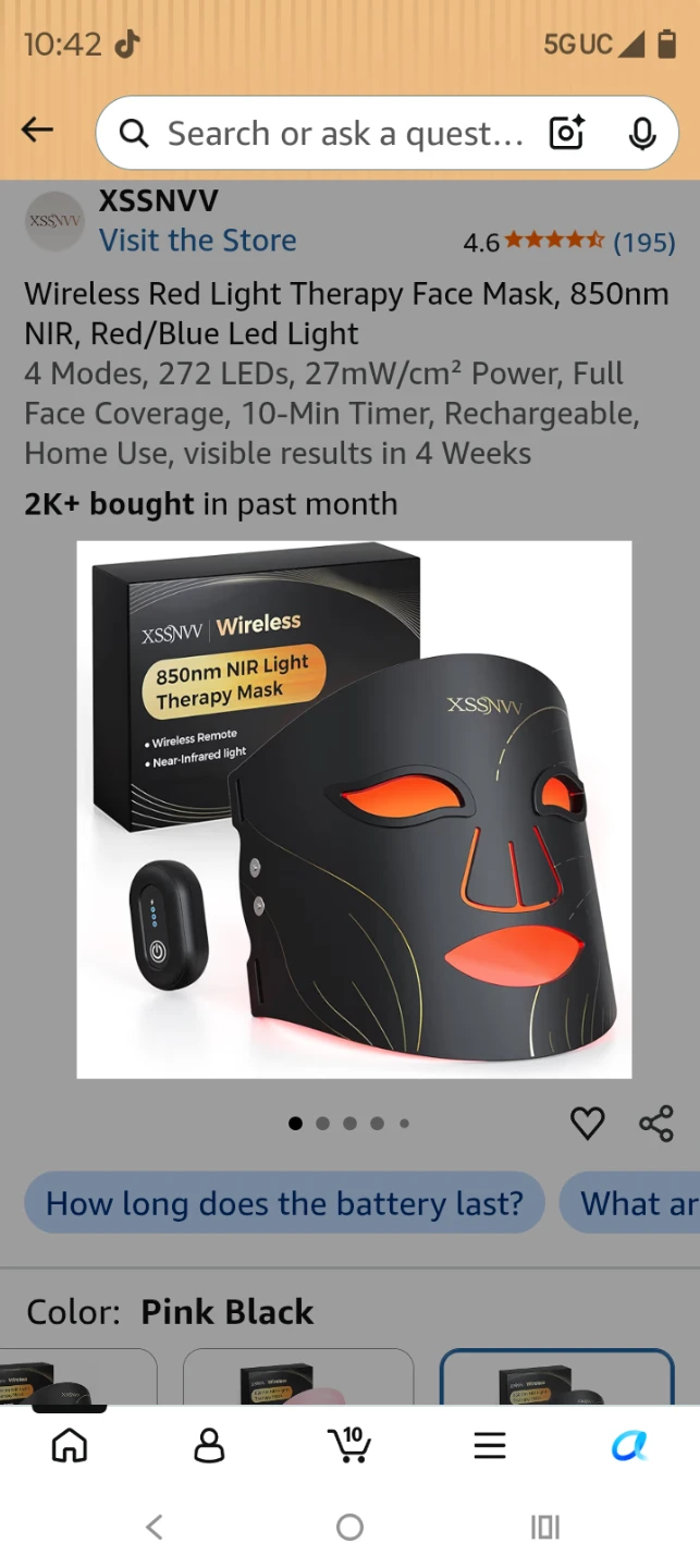 XSSNVV LED Light Therapy Mask - photo 2