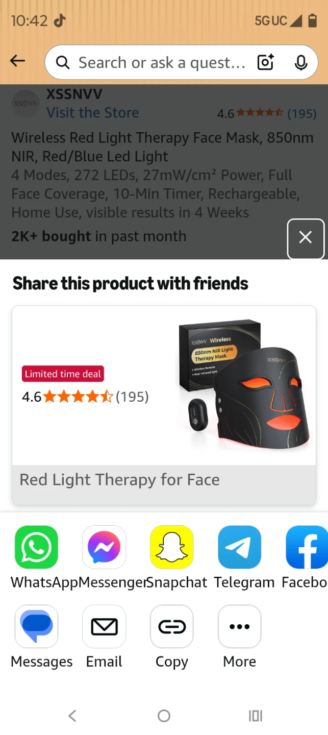XSSNVV LED Light Therapy Mask - photo 3