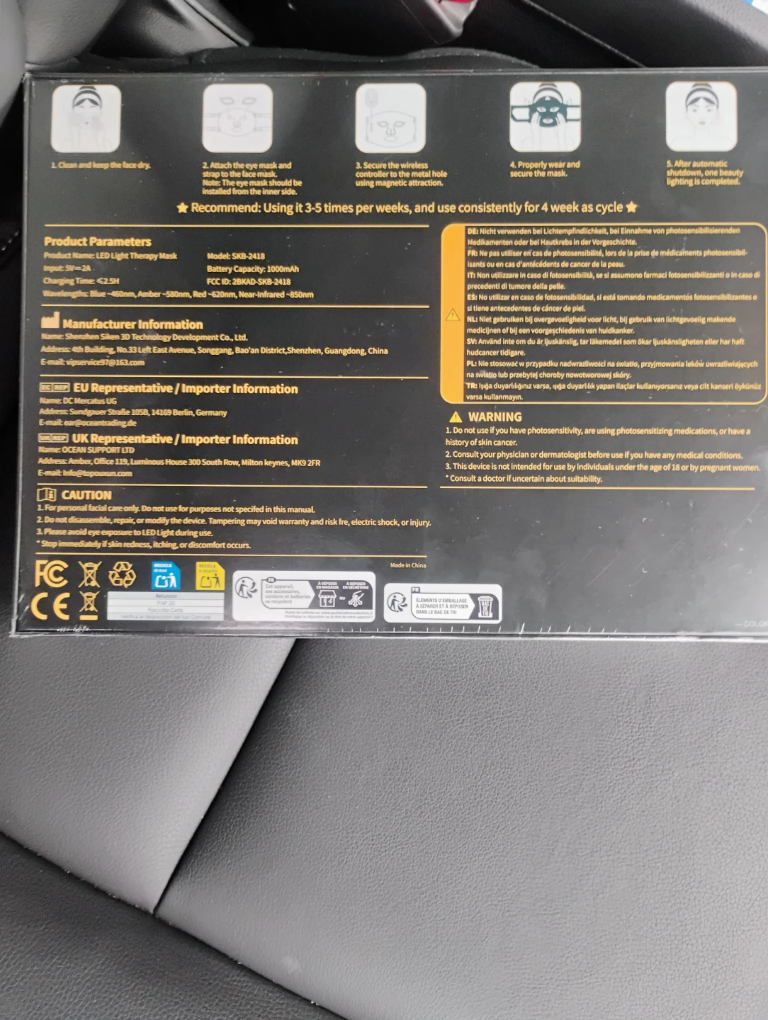 XSSNVV LED Light Therapy Mask - photo 5