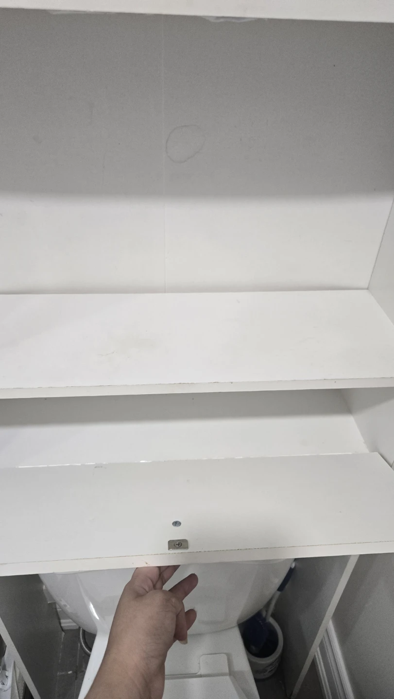 White Over-the-Toilet Storage Unit - photo 3