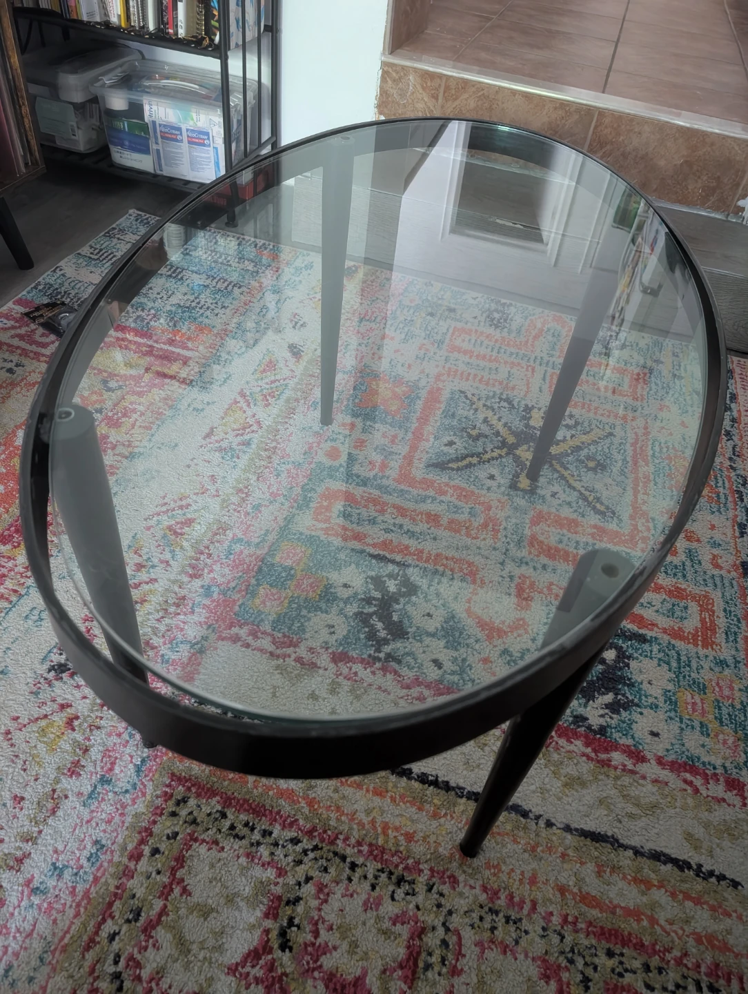 Oval Glass Coffee Table - photo 2