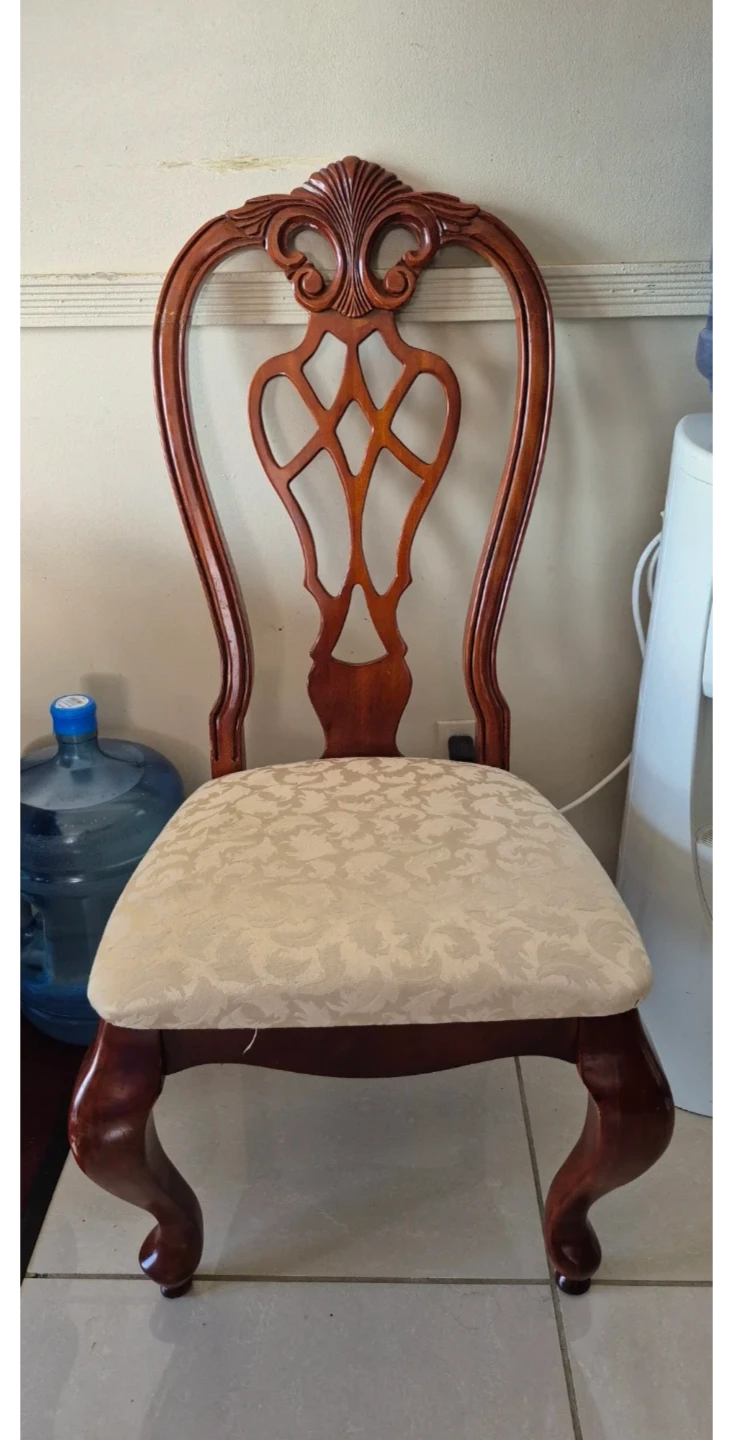 Wooden Dining Table with 8 Chairs - photo 4