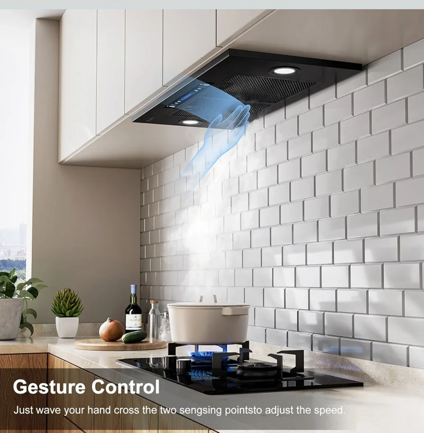 Kitchen Range Hood with Gesture Control - photo 4
