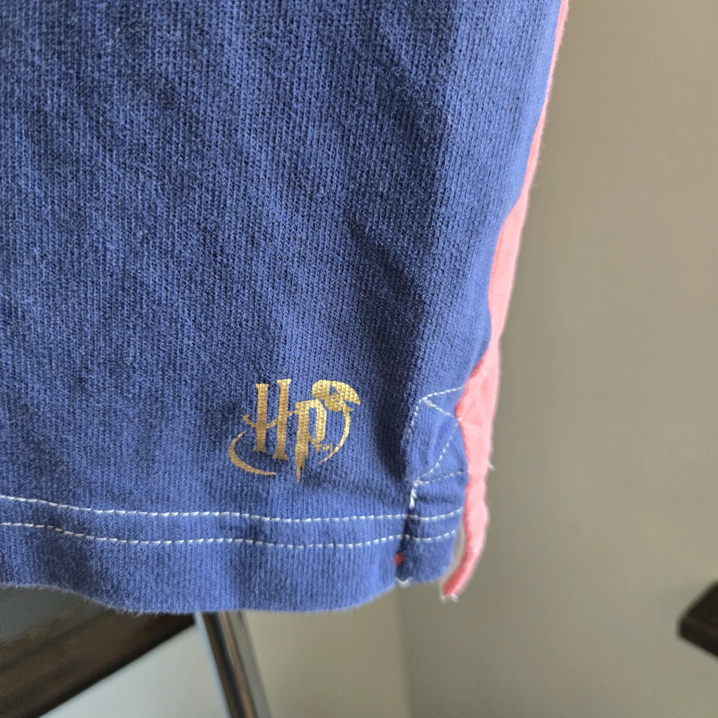Harry Potter Hogwarts Patch Color Block Polo Shirt - photo 4