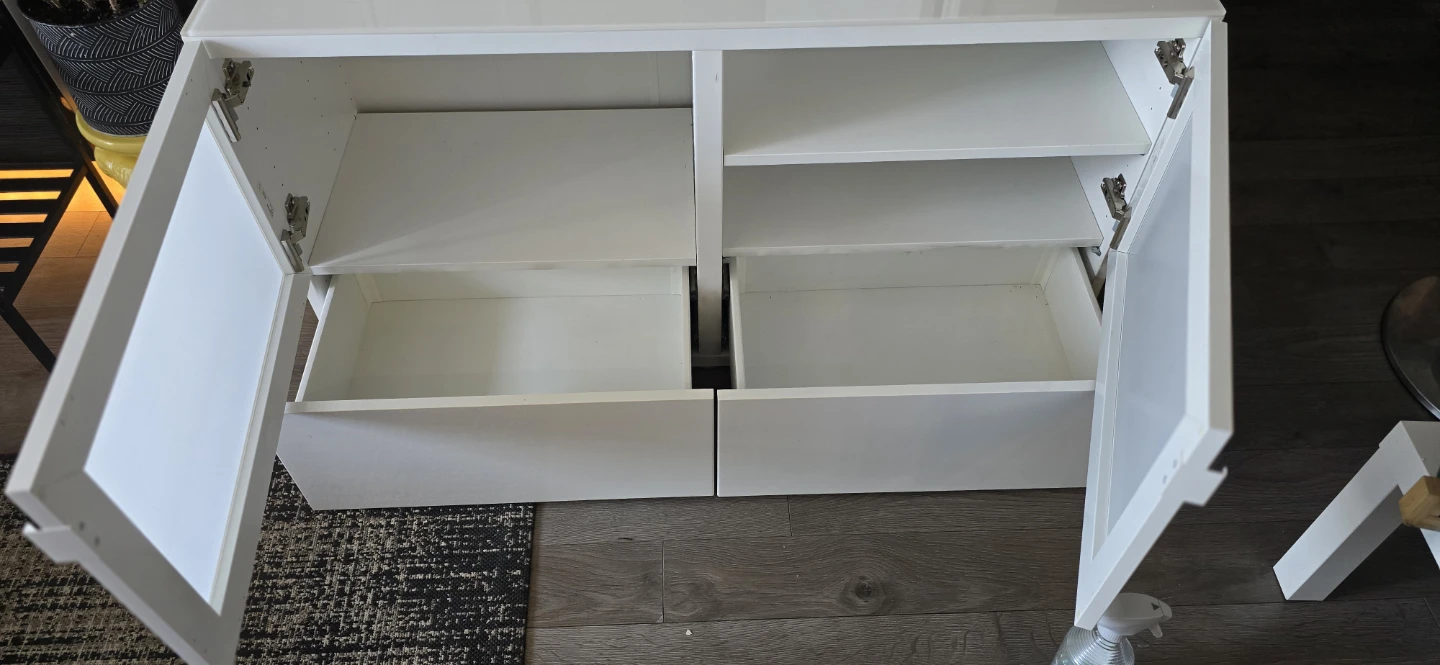 IKEA BESTA TV Bench White - photo 3