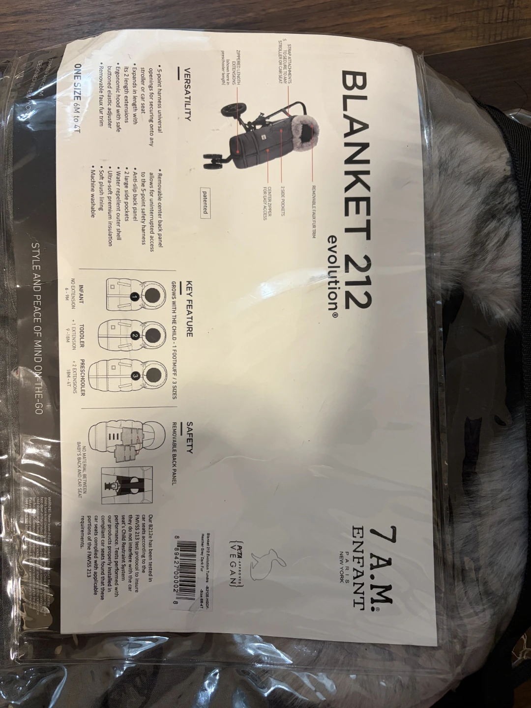 7 A.M. Enfant Blanket 212 Evolution Stroller & Car Seat Footmuff - photo 4