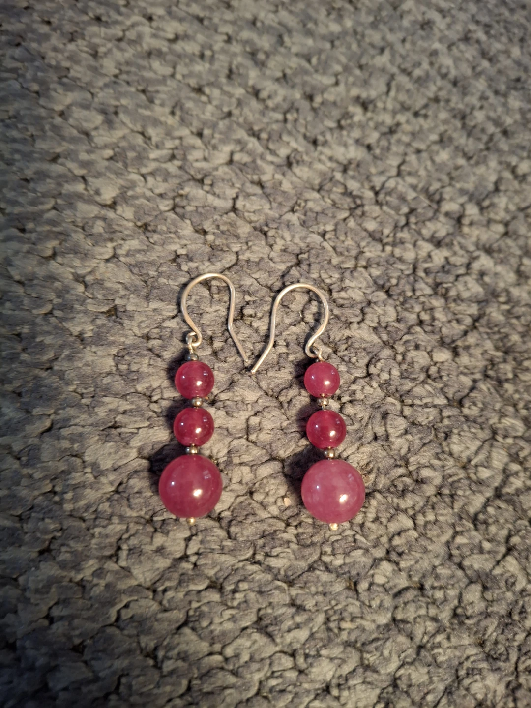 Sterling Silver Pink Topaz Earrings - photo 2