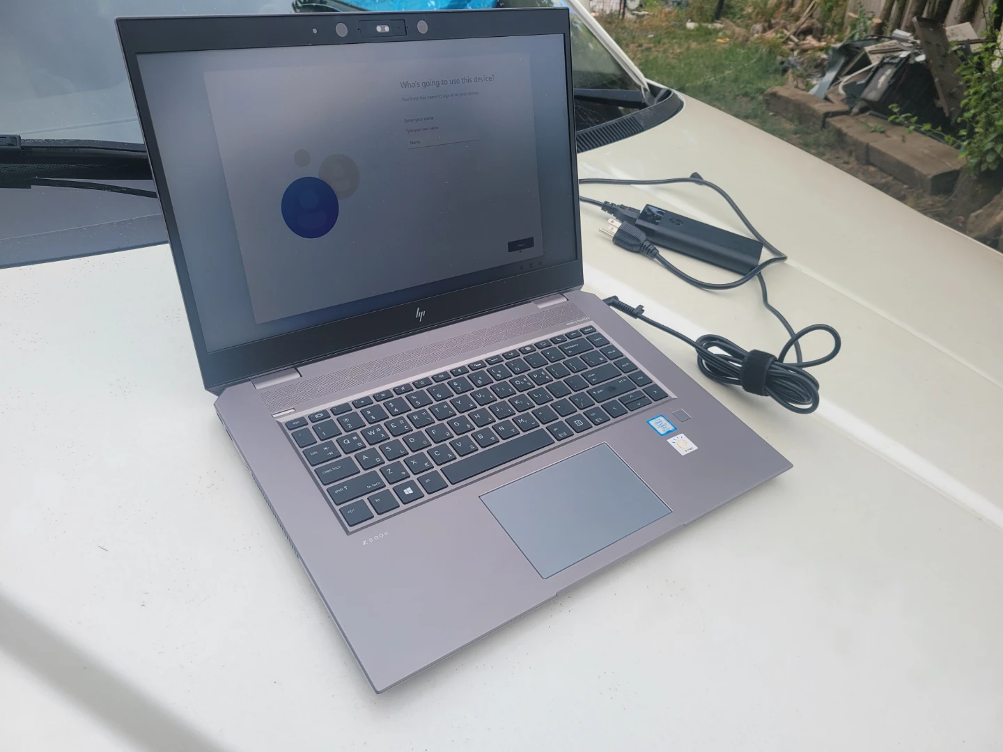 HP ZBook Laptop with Power Adapter