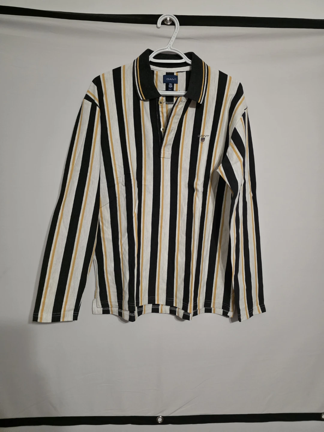 GANT Long Sleeve Striped Polo Shirt - photo 4