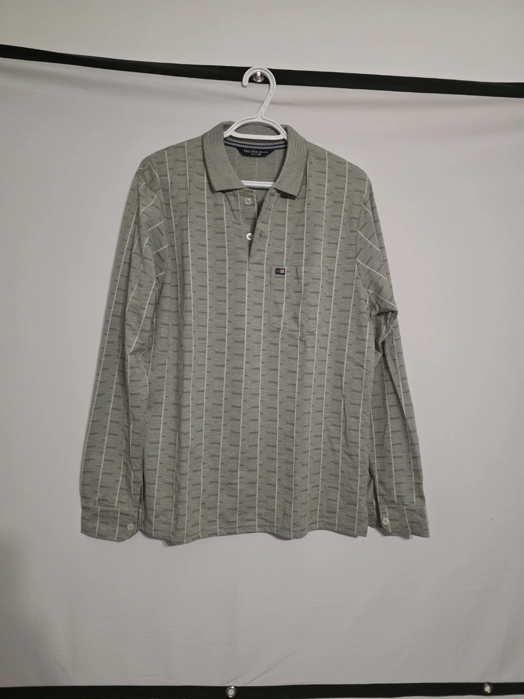 GANT Long Sleeve Striped Polo Shirt - photo 5