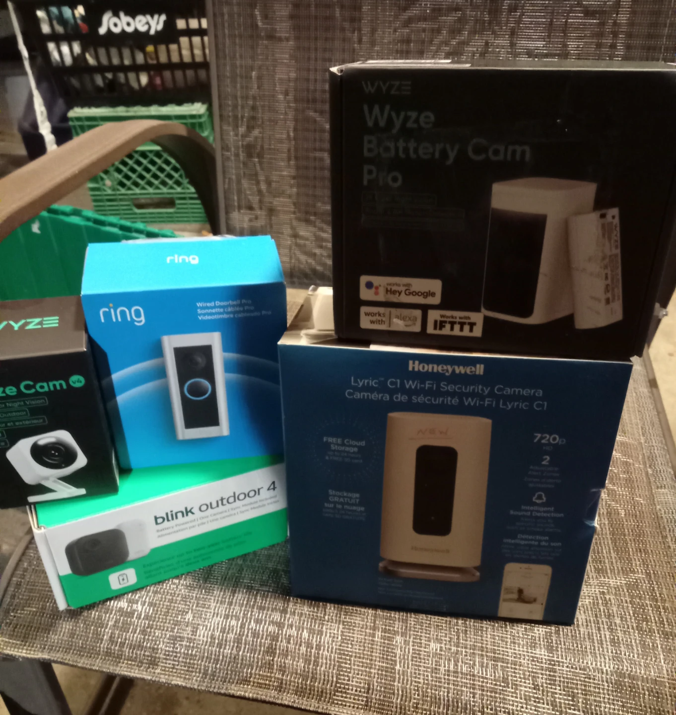 Wyze, Ring, Blink, and Honeywell Security Cams Bundle