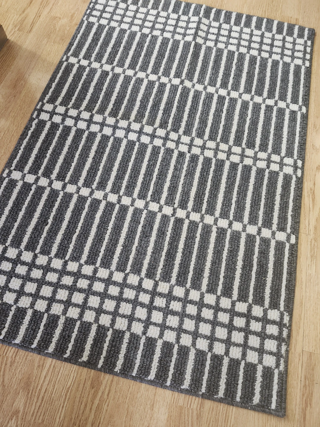 Brand New Grey and White Striped Area Rug - photo 2