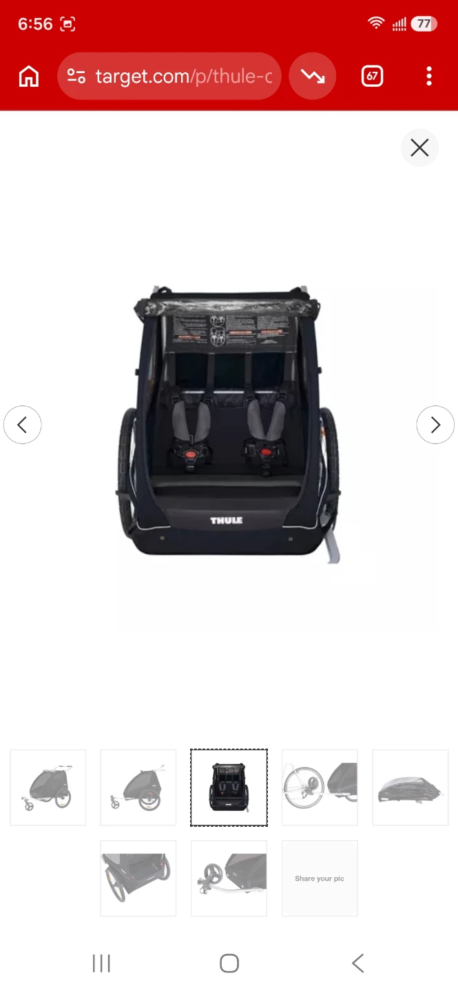 Double Thule Child Bike Trailer - photo 2