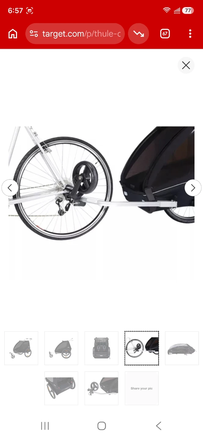 Double Thule Child Bike Trailer - photo 3