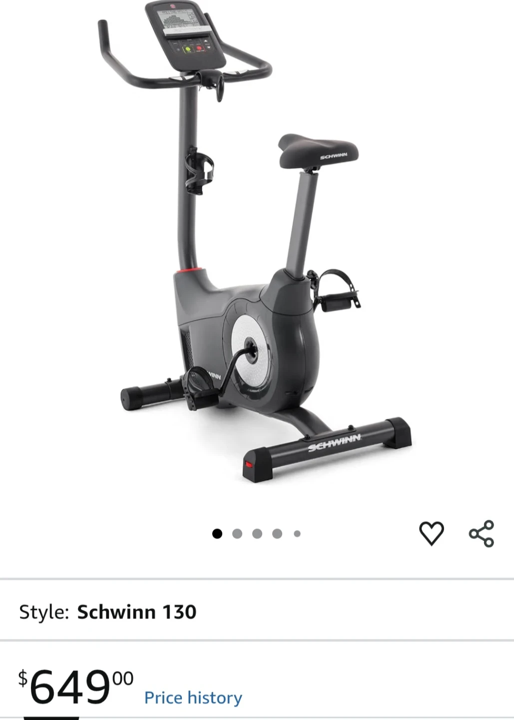 Schwinn 130 Upright Exercise Bike