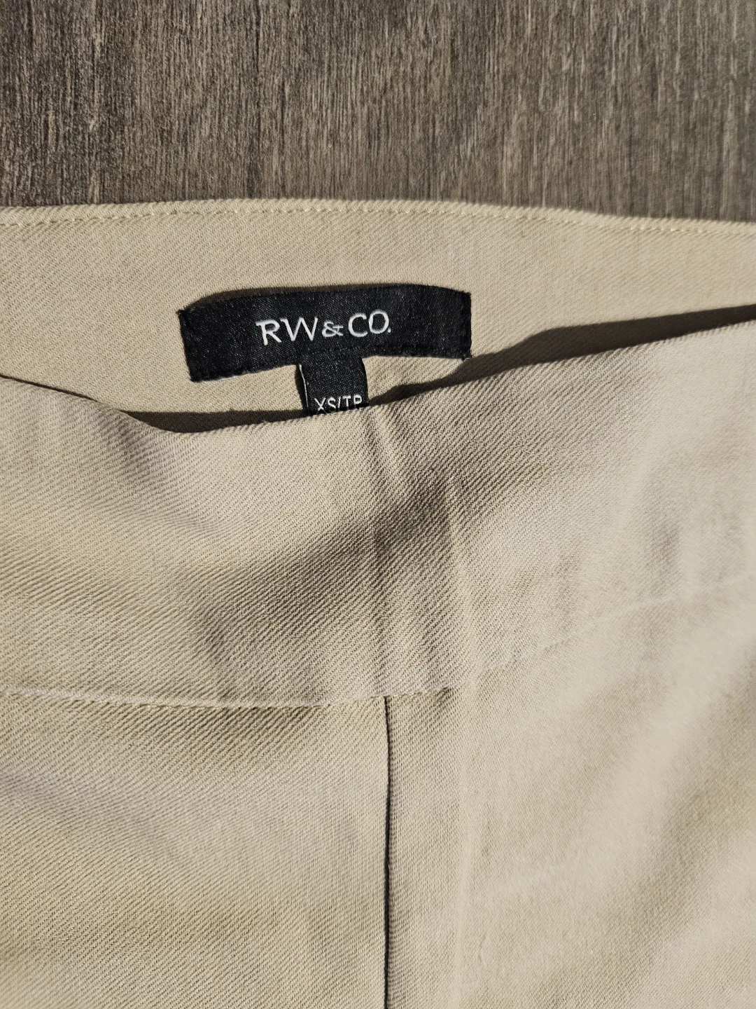 RW&CO. Beige pull on dress Pants