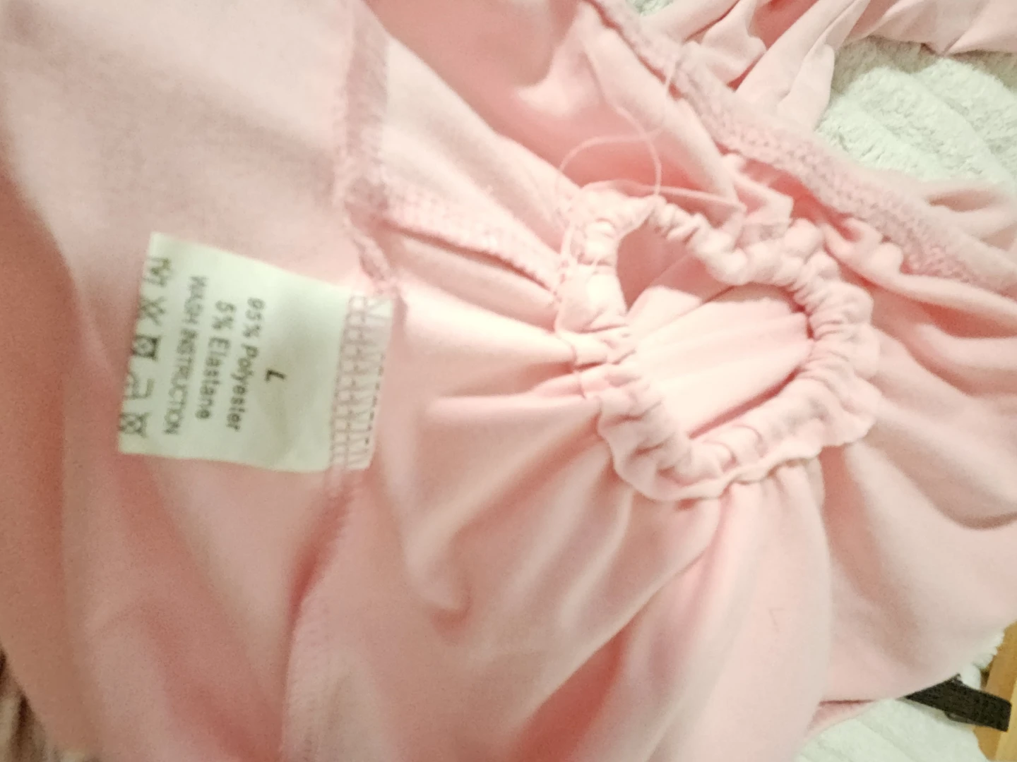 Pink Bell Bottom Pants with Heart Cutouts Size L - photo 3