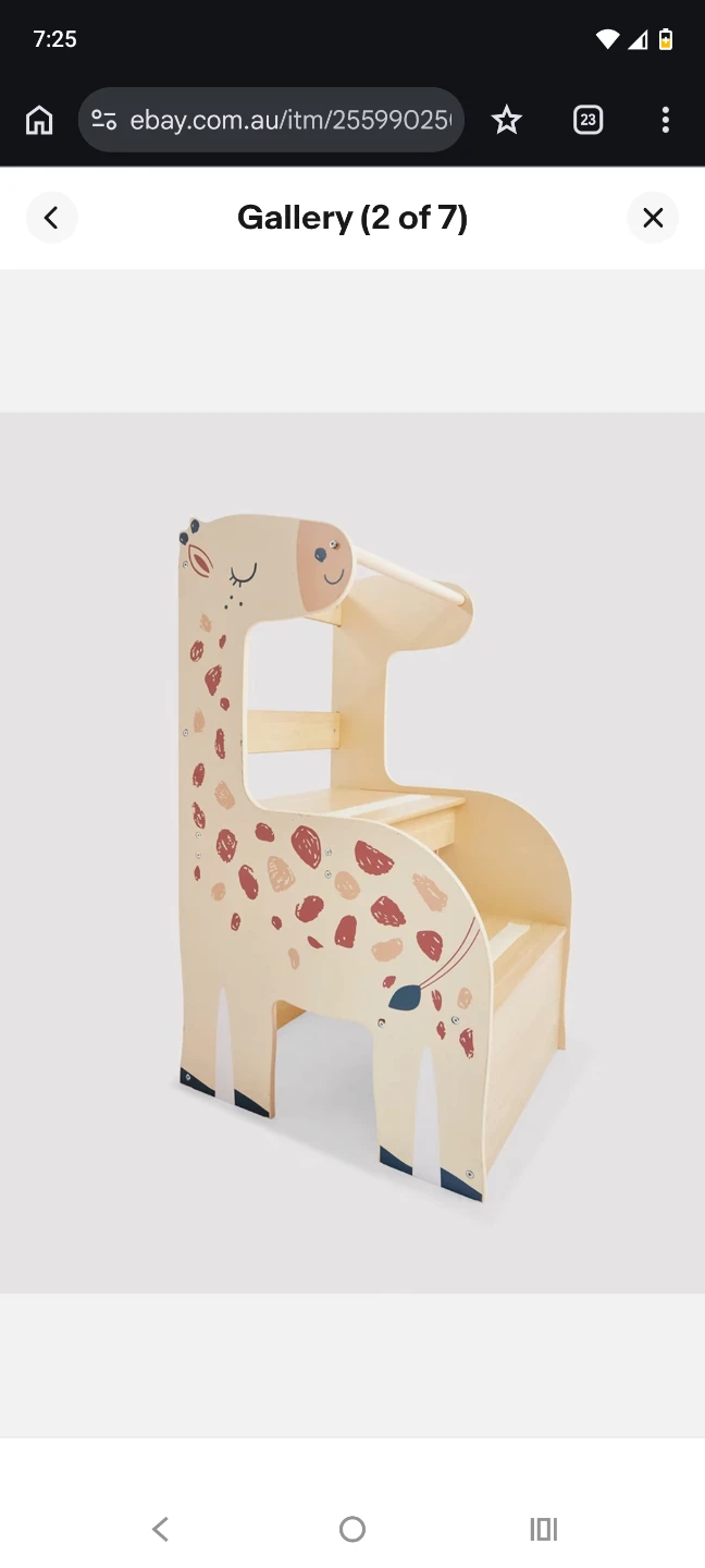 Kids Giraffe Step Stool