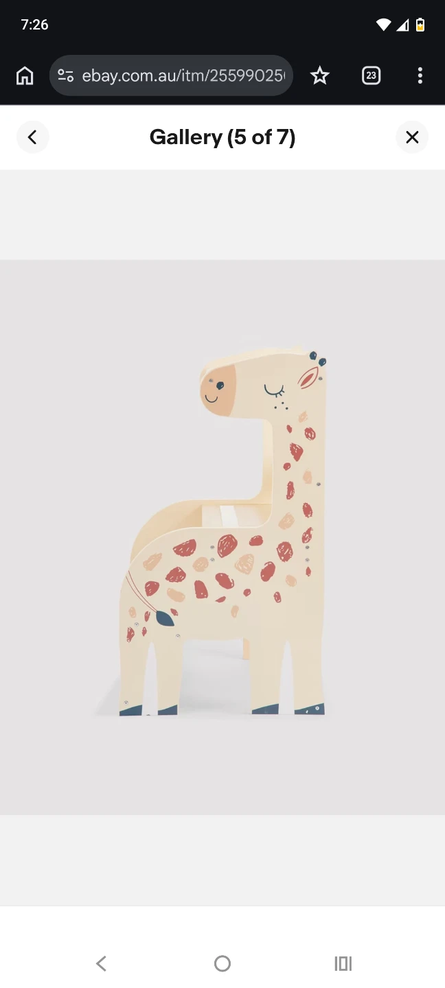 Kids Giraffe Step Stool - photo 2