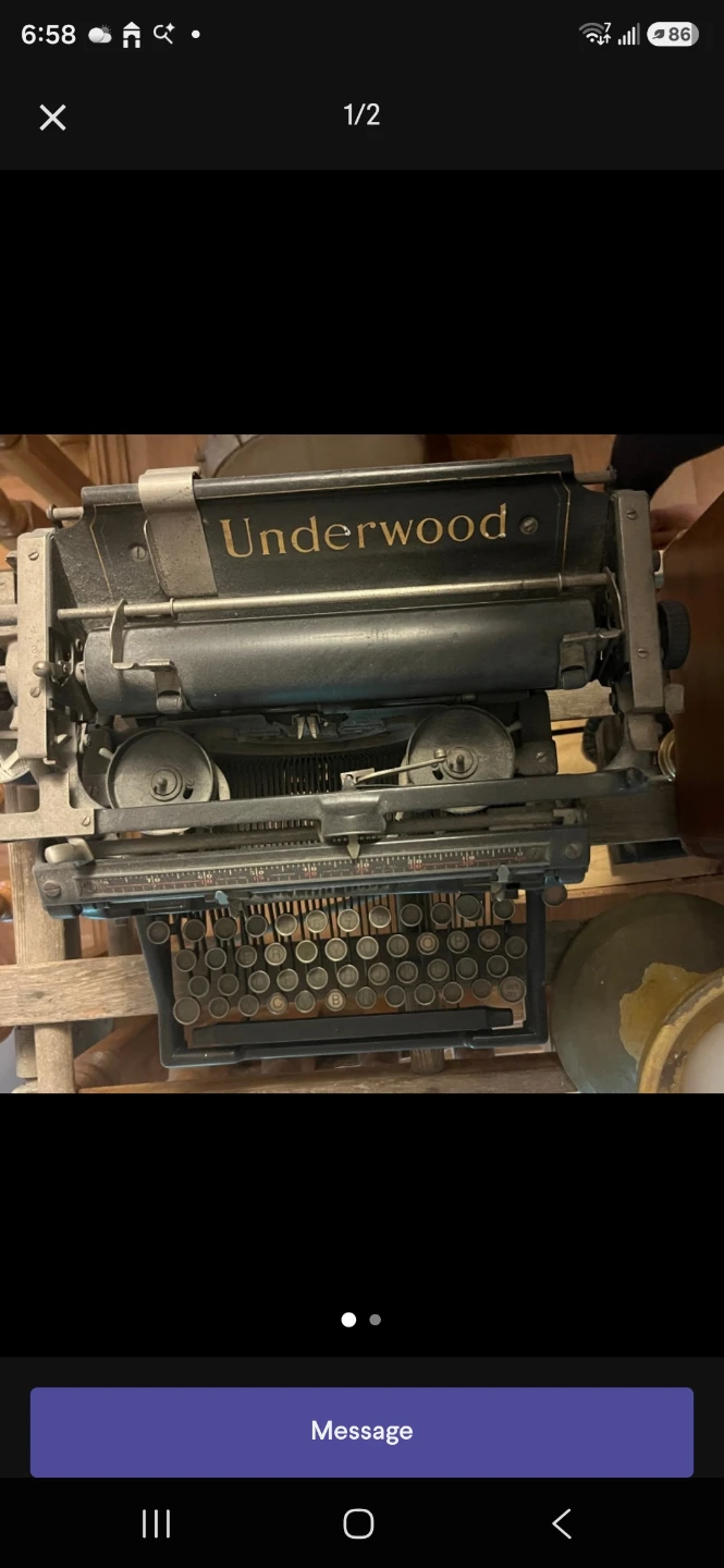 Underwood Typewriter
