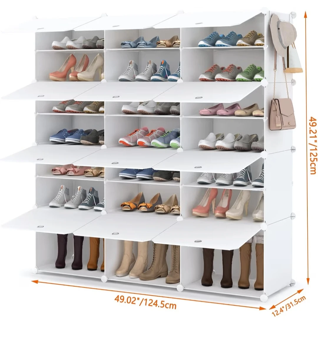 FREE - White Modular Shoe Rack Organizer