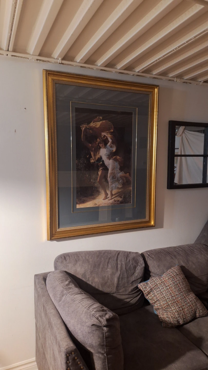 Framed Art Print of Romantic Scene - photo 5