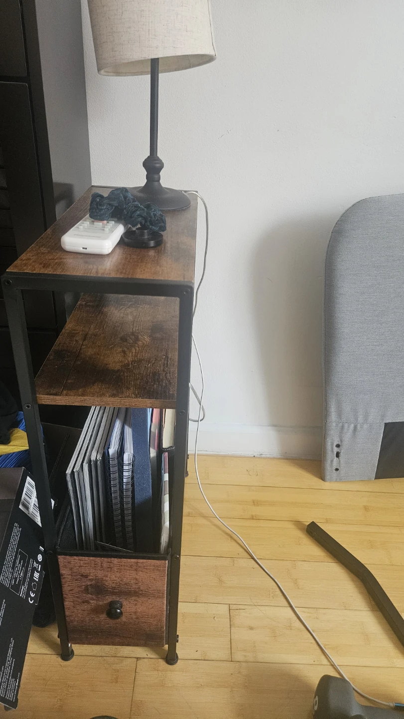 2 Nightstand with Storage Drawer - photo 4