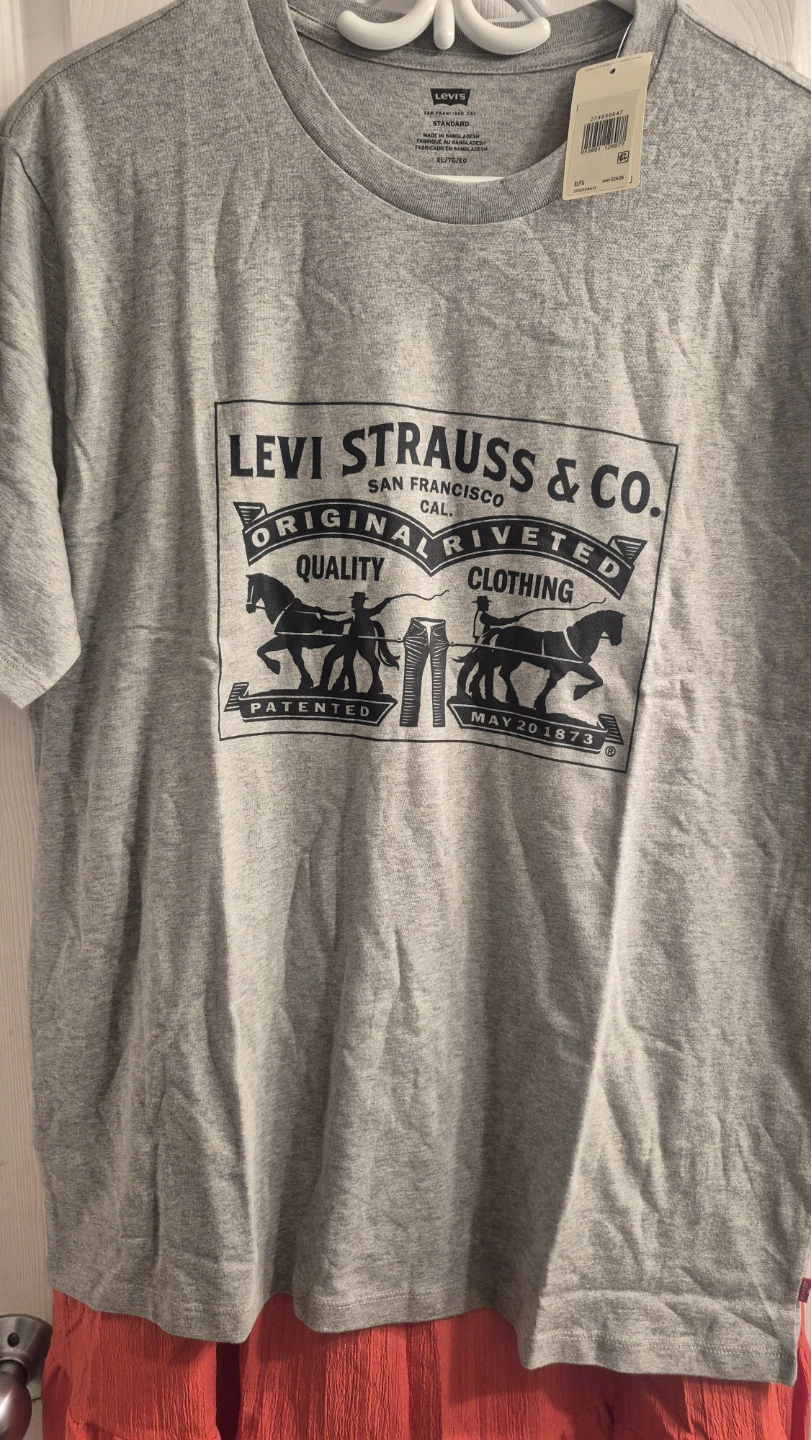 Levi's Grey Cotton T-Shirt XL