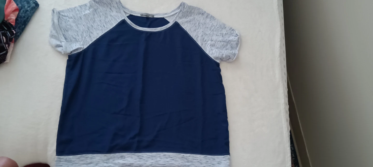 Blue & Gray Raglan T-Shirt