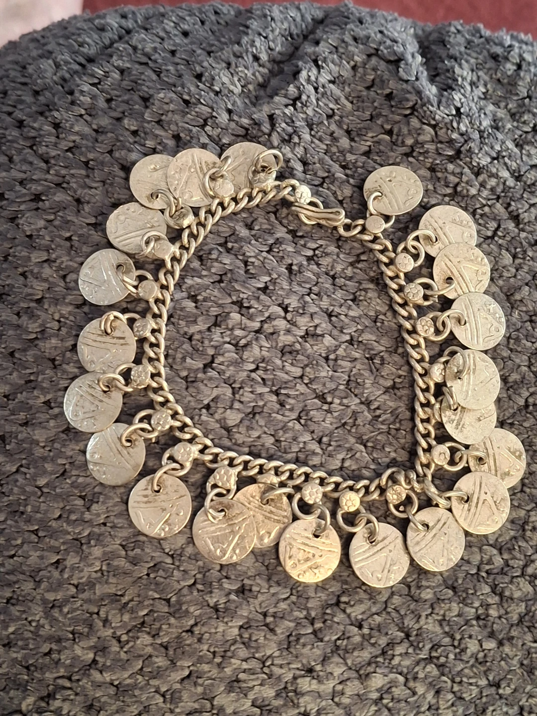 Vintage Coin Charm Anklet - photo 2