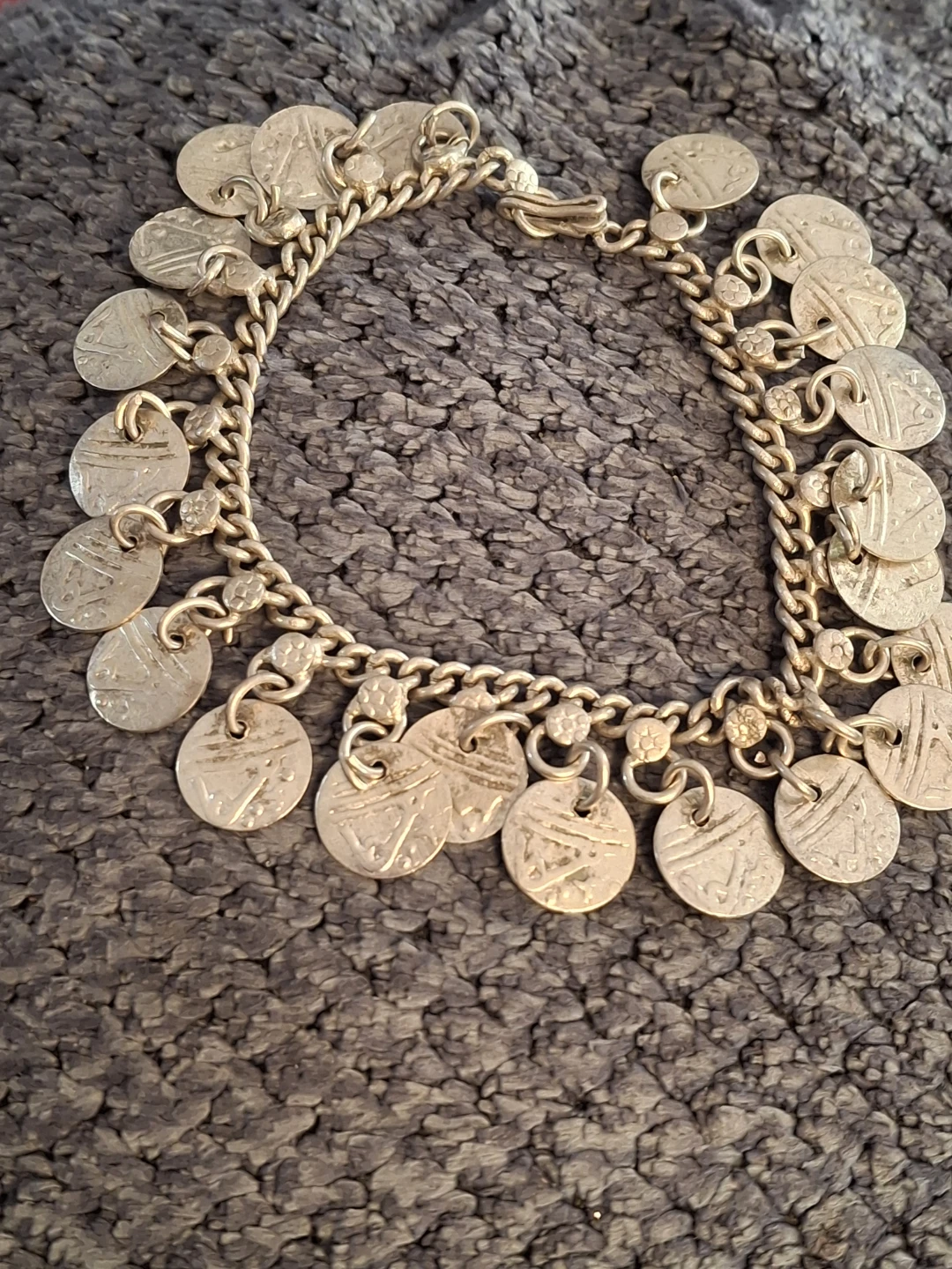 Vintage Coin Charm Anklet - photo 4