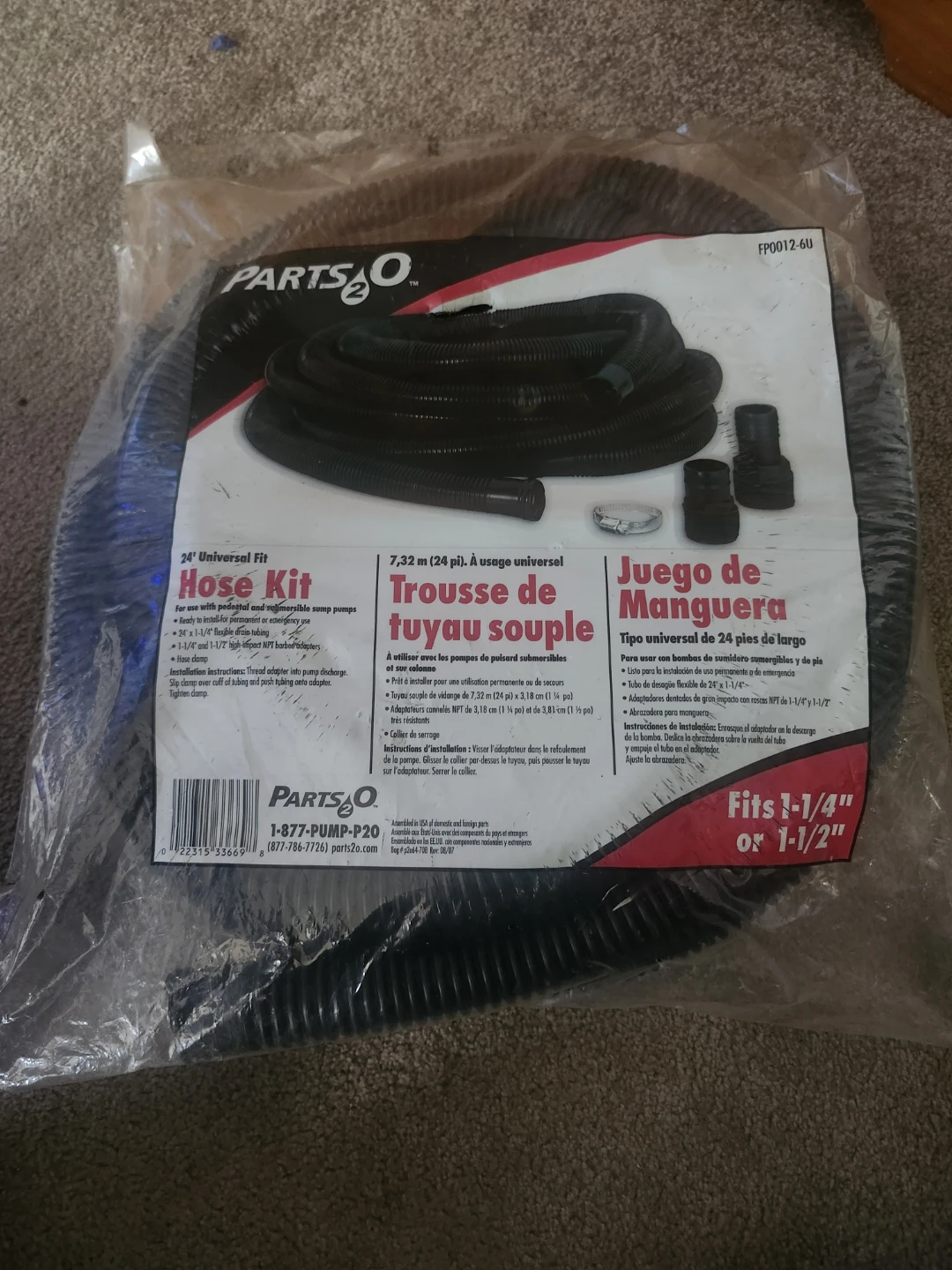 Parts2O 24' Universal Fit Hose Kit
