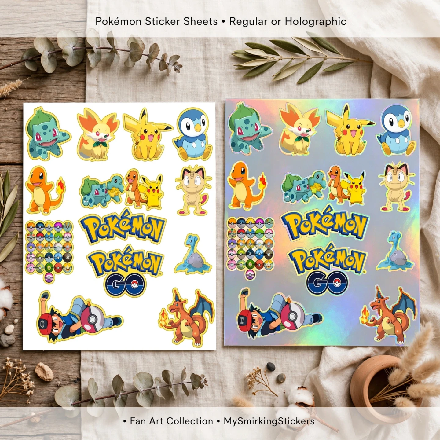 Pokémon sticker sheet!