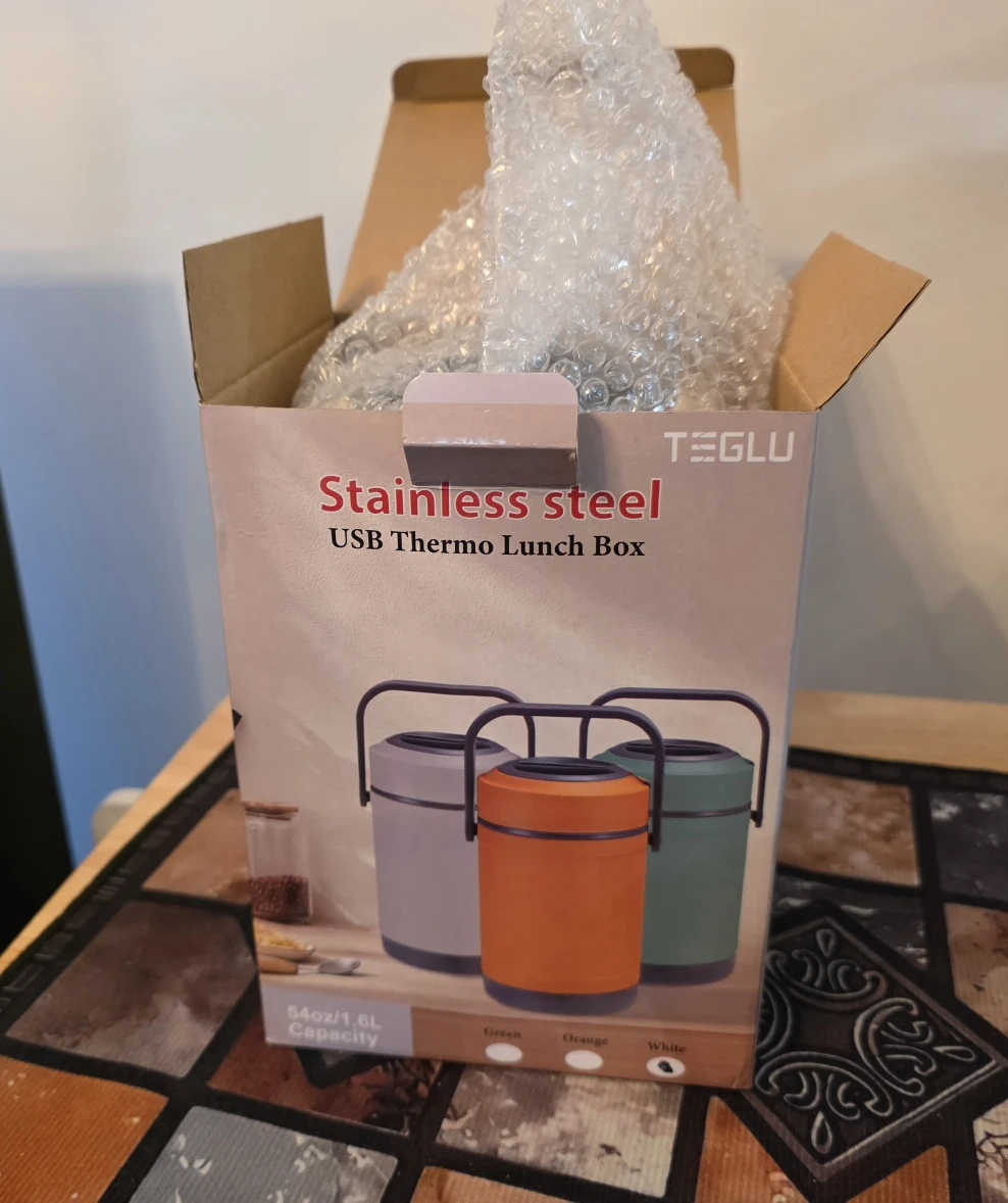 3-Tier Electric Heated Lunch Box (USB & 12V Car Adapter) - photo 3