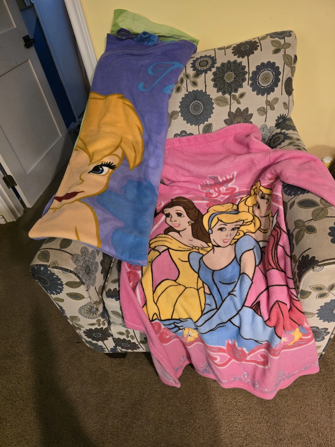Disney Princess & Tinkerbell Fleece Blanket