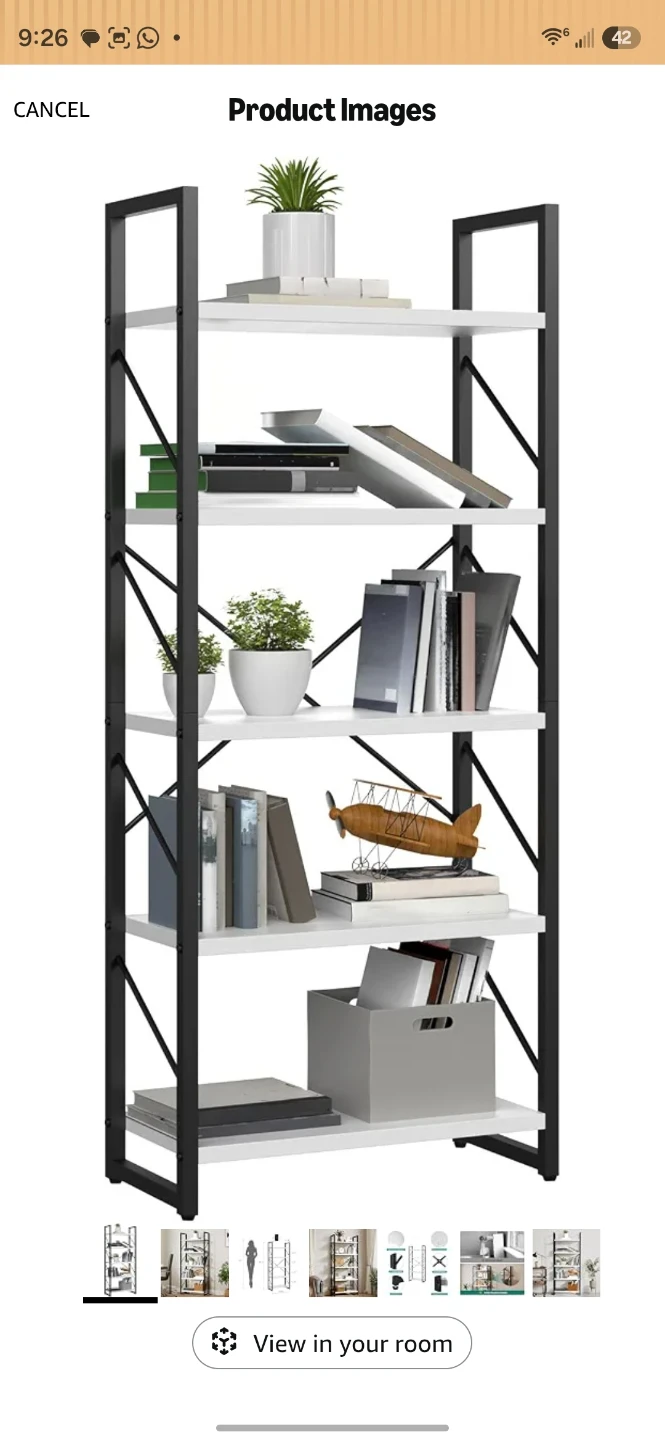 YITAHOME 5 Tiers Bookshelf