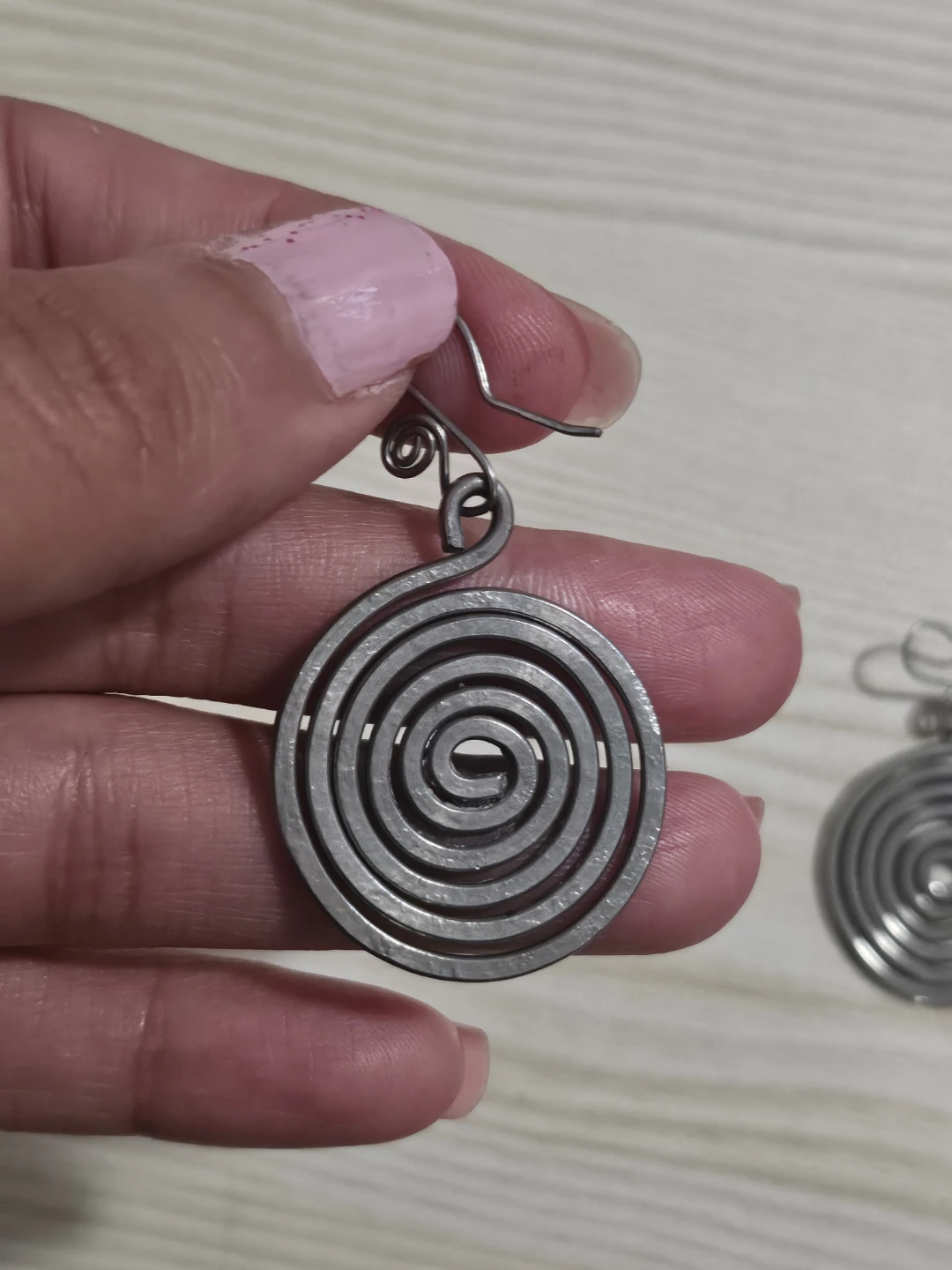Short & Catchy Spiral earrings - Stainless steel - photo 2