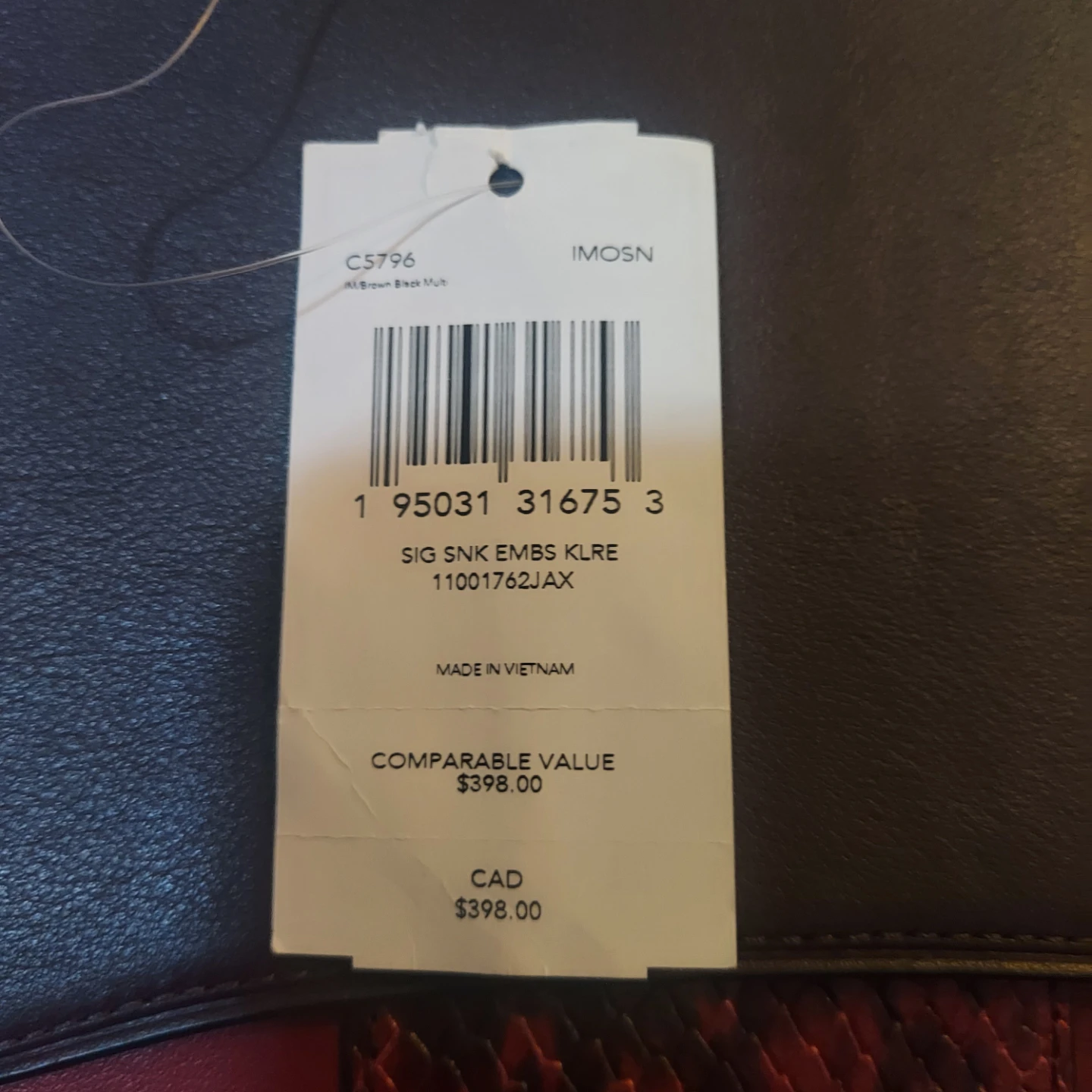 Coach Signature Snake Embossed Shoulder Bag - photo 4