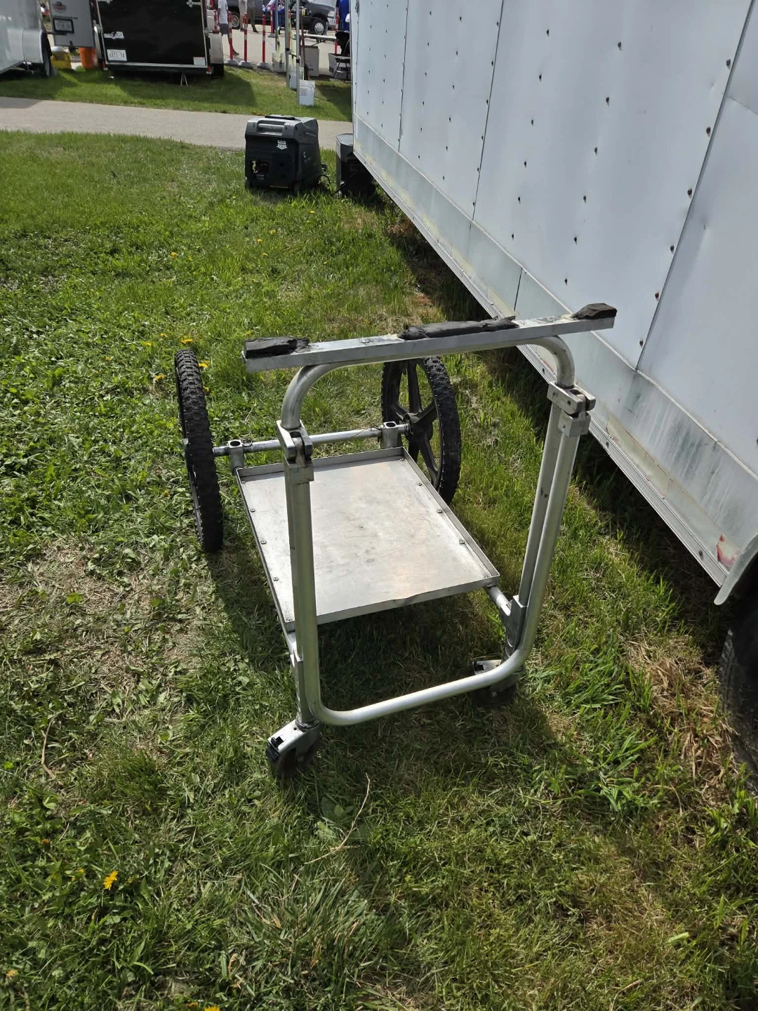 Aluminium Kart stand for racing karts.