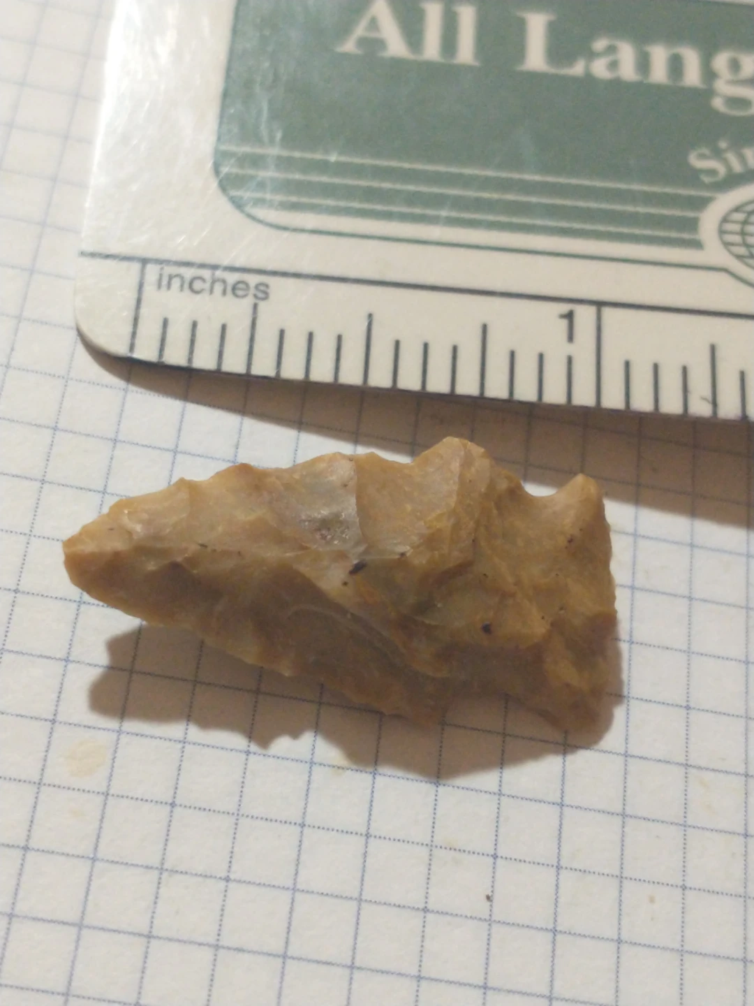 Stone Arrowhead #2 - 1" long - photo 2