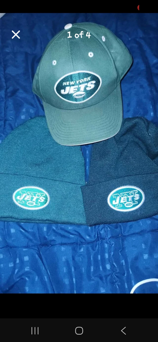 New York Jets Hat & Beanie  3 Piece Bundle Snapback Winter Hats