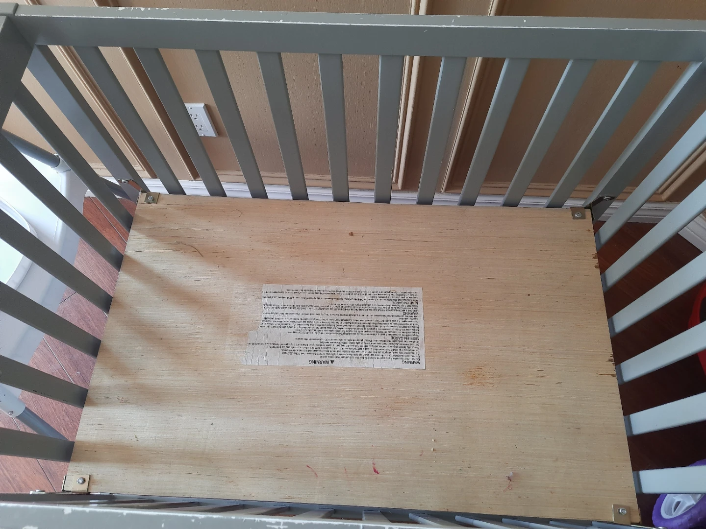 Grey Wooden Crib - photo 2