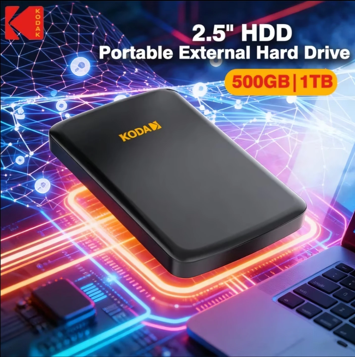 Brand new Kodak 500GB Portable External Hard Drive - photo 3