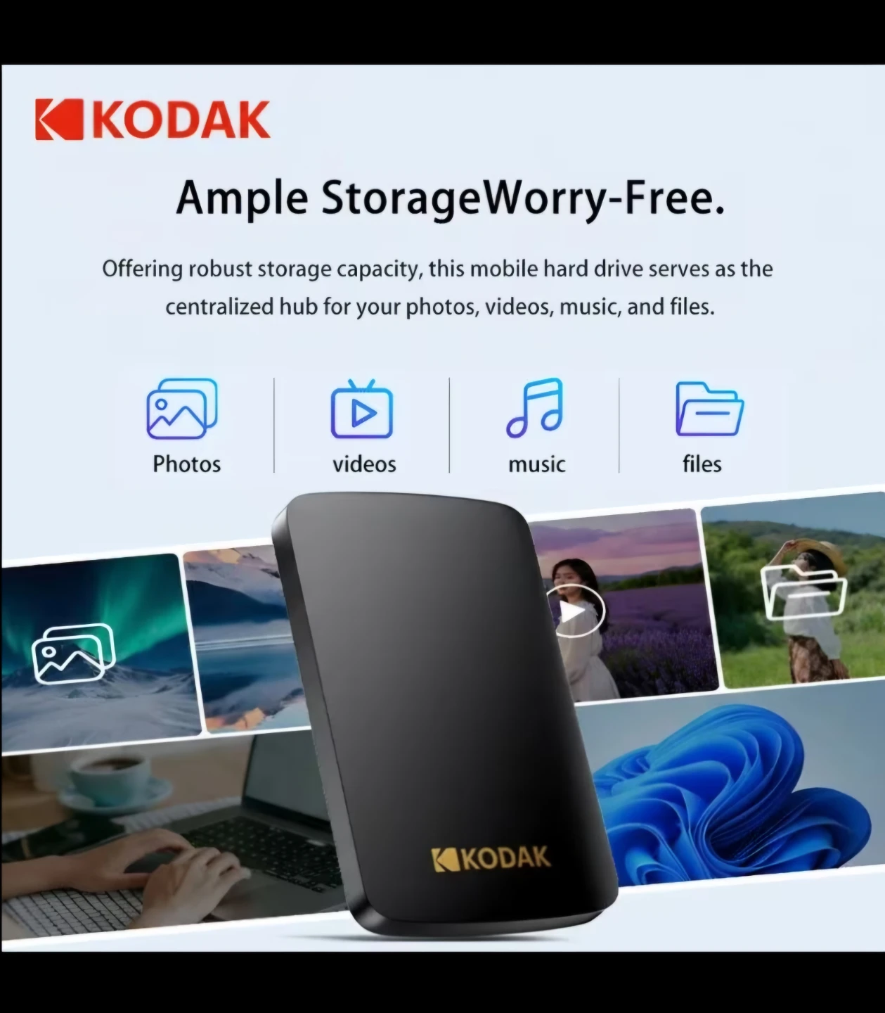 Brand new Kodak 500GB Portable External Hard Drive - photo 5