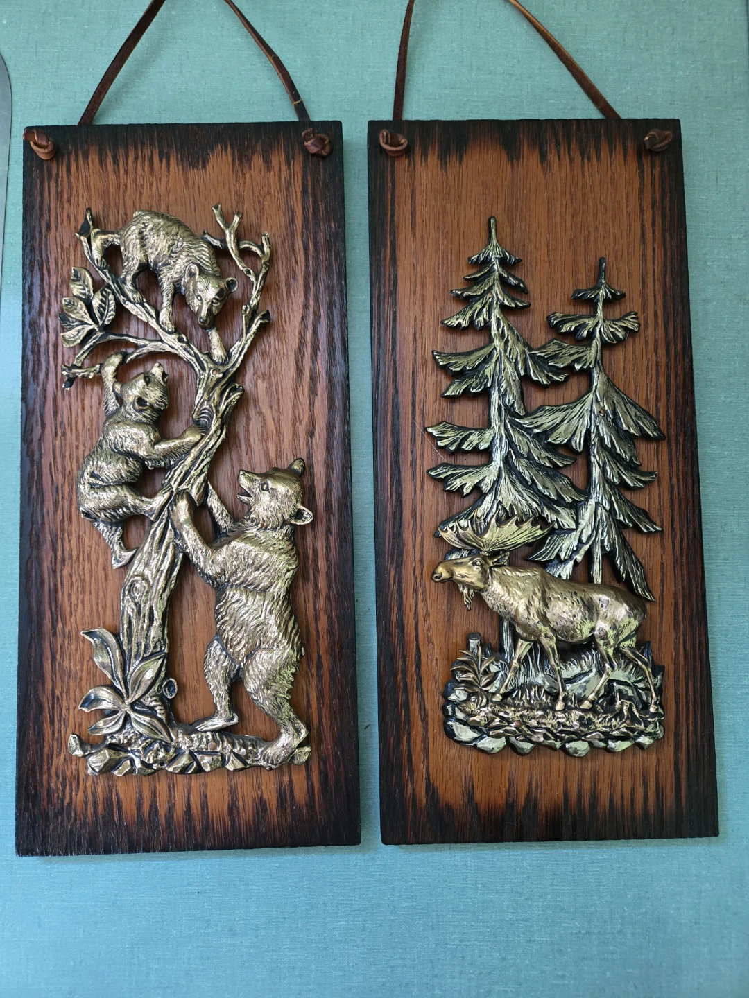 Two (2) Vintage Wildlife Plaques