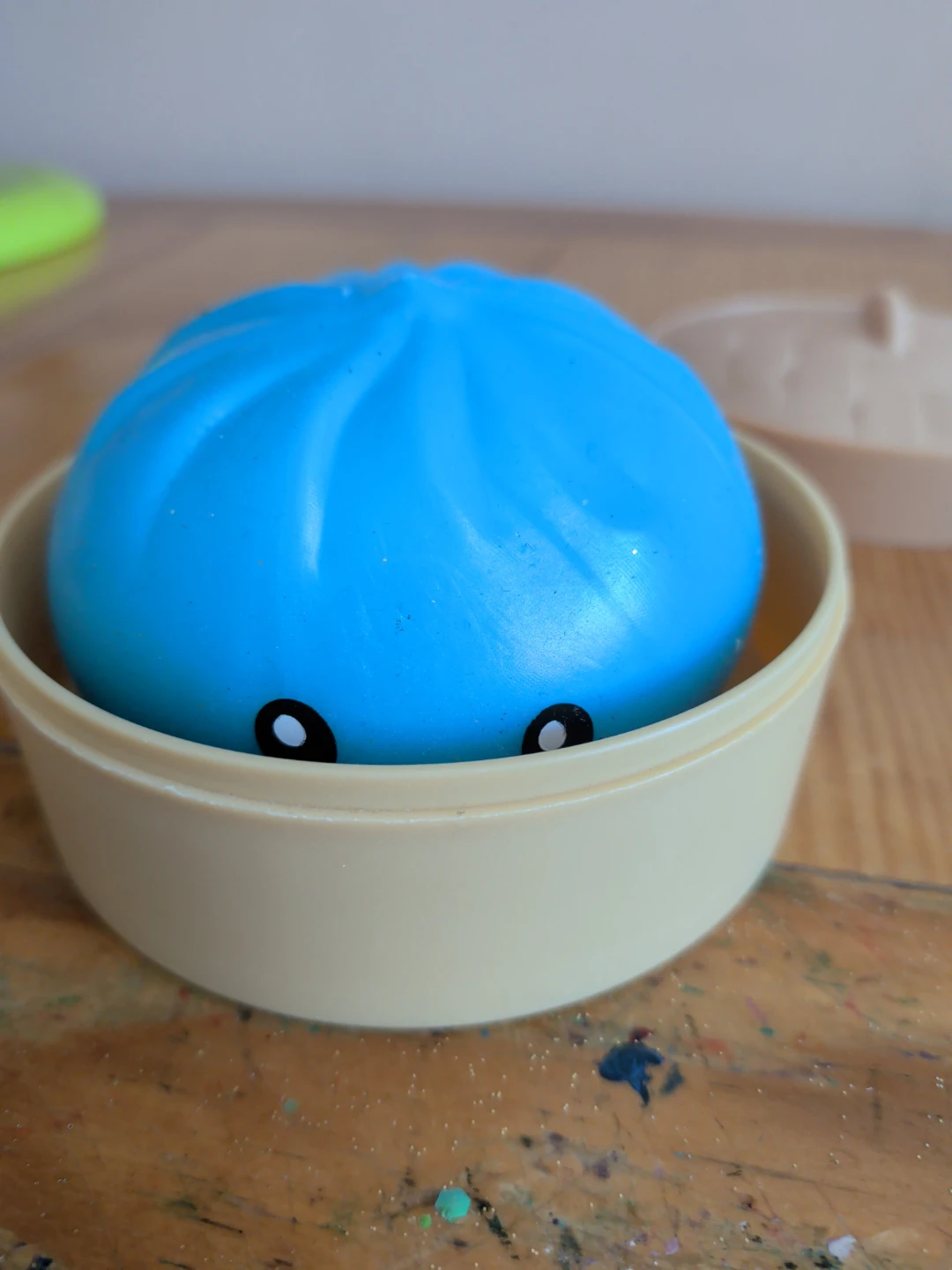 Blue Squishy Bun Toy - photo 2
