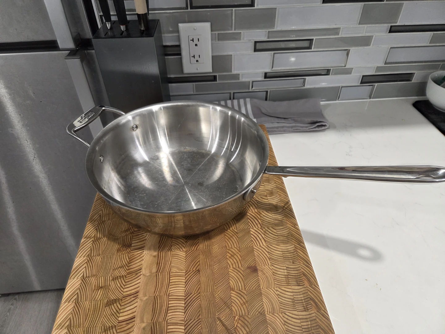 All-Clad d5 Stainless Steel 5 ply 4 Qt Sauté Pan with Lid