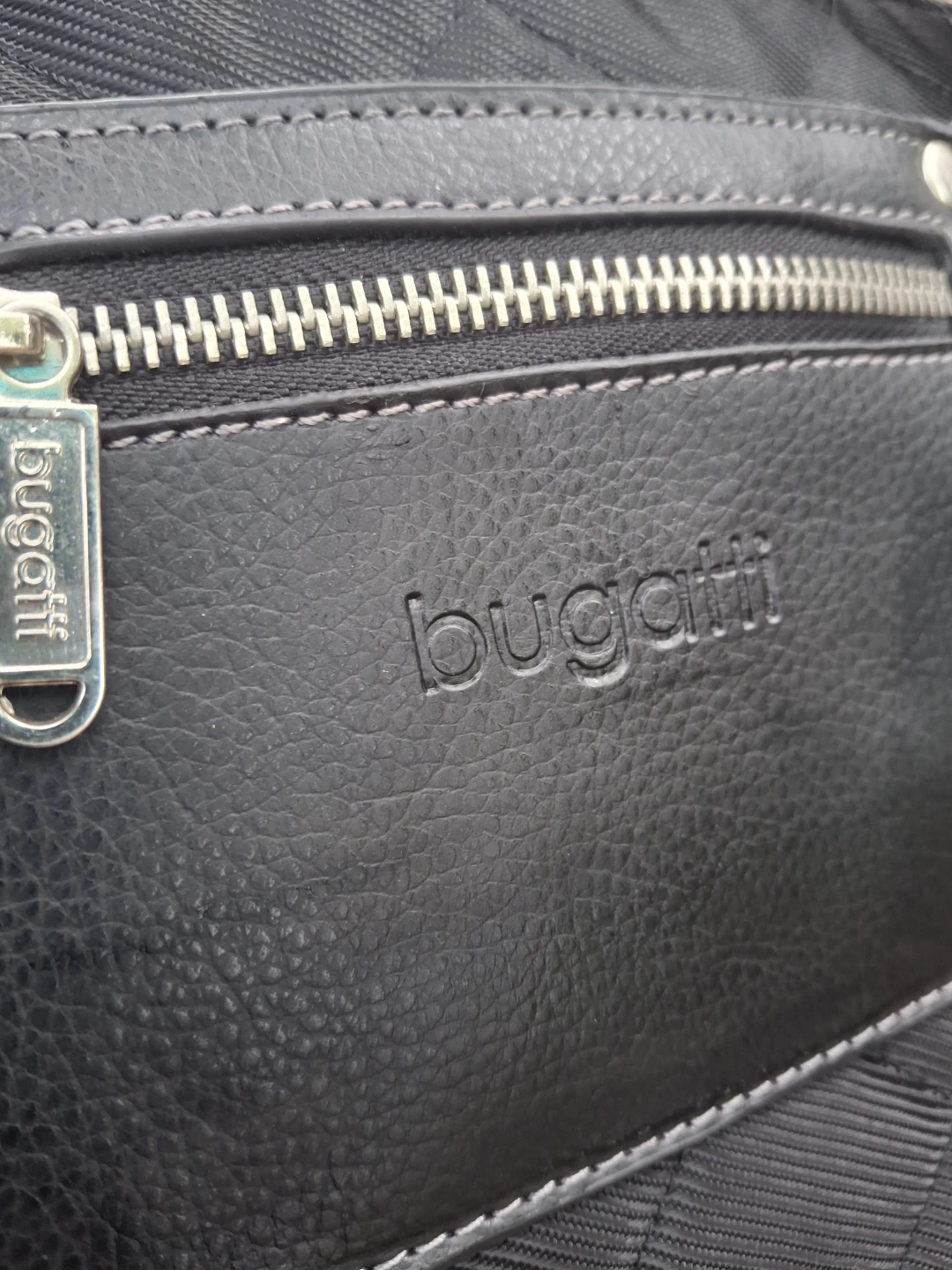 Bugatti Black Quilted Tote Bag
