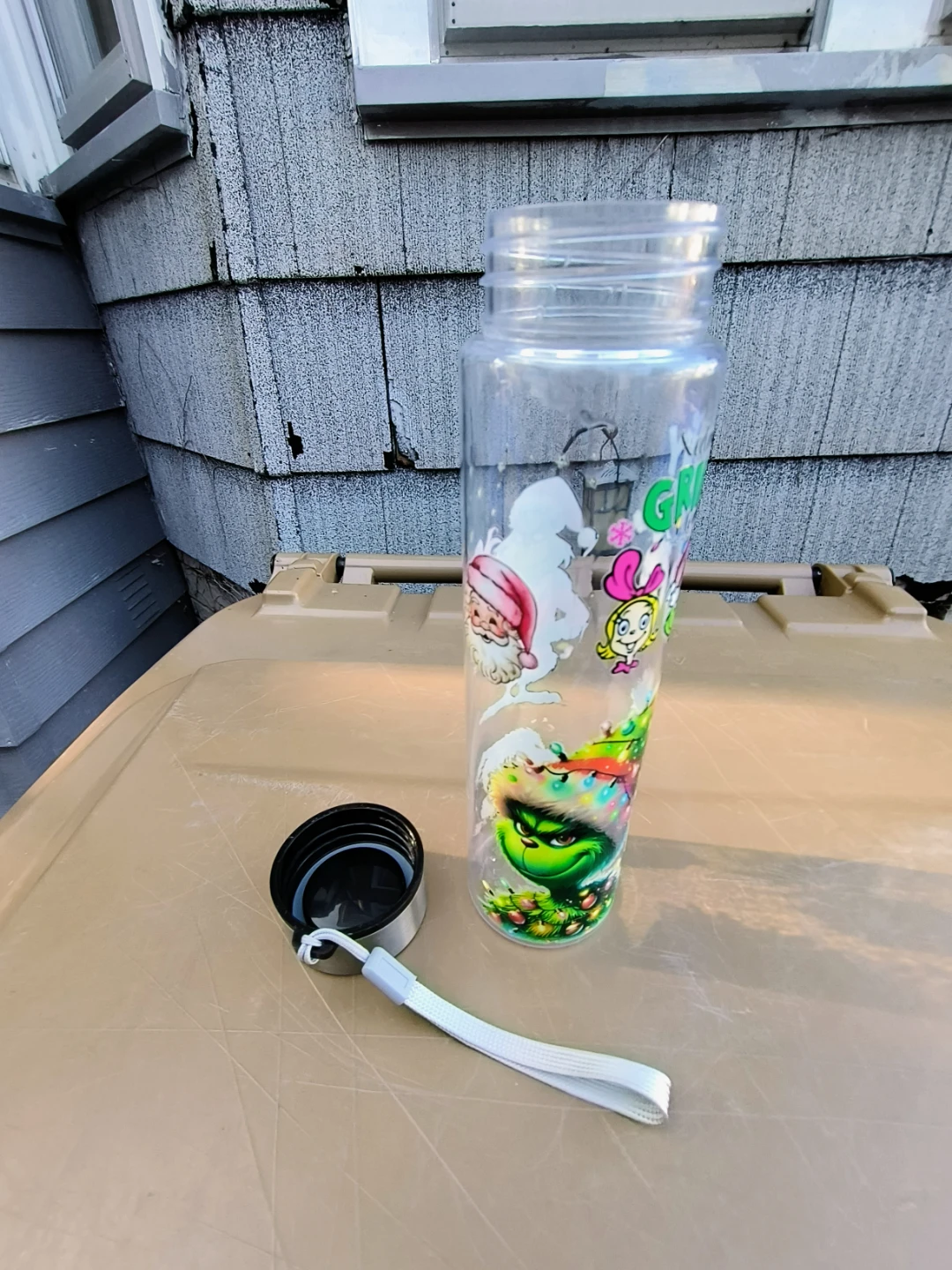 The Grinch Christmas Tumbler Water Bottle - photo 3